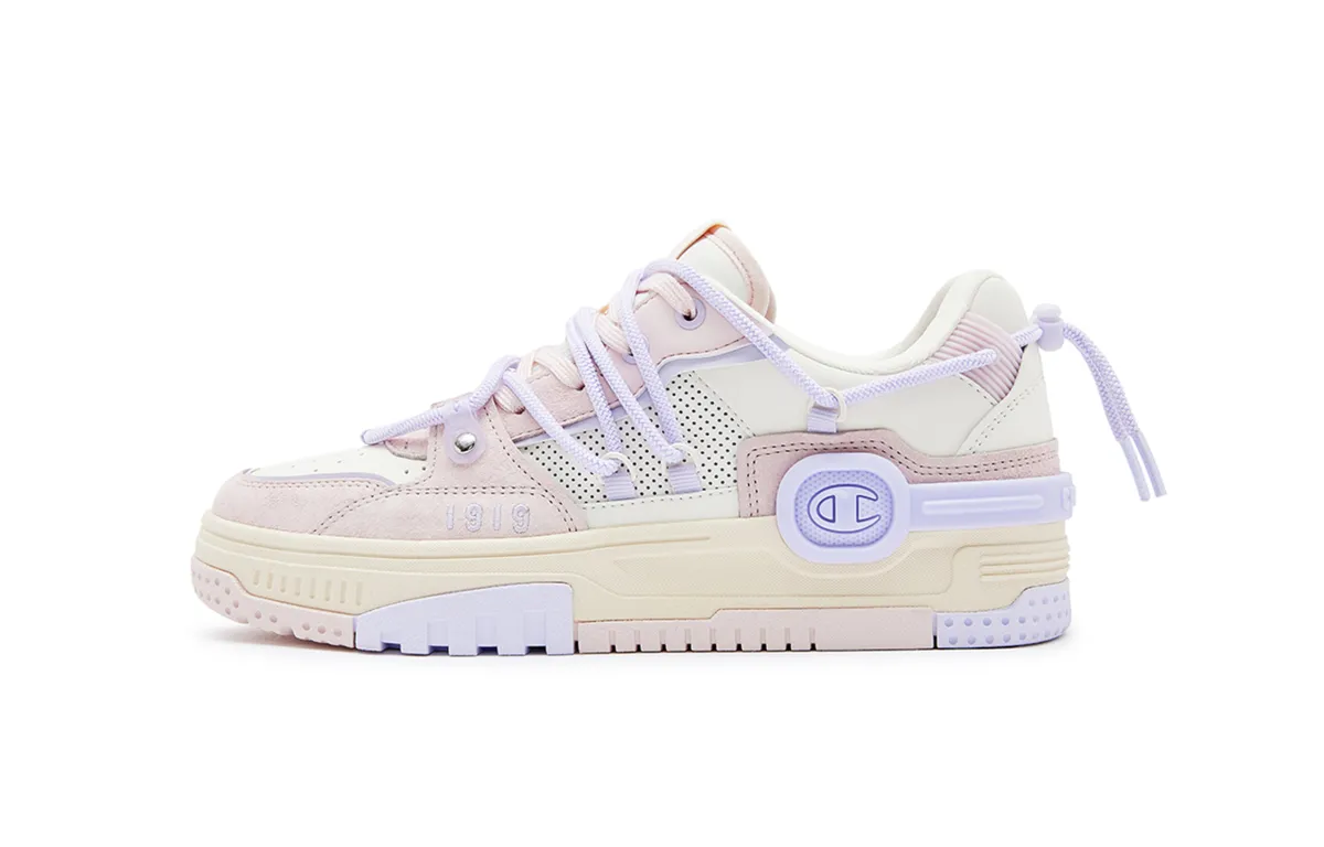 Champion Bumper V1 Headphones Low top Skateboard Shoes Women's Light Pink