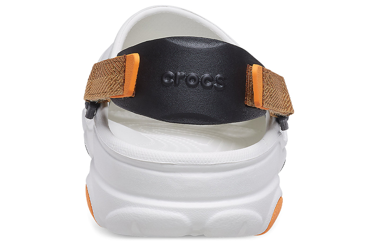 Crocs All Terrain Clog Plastic Sports Sandals Unisex White Orange