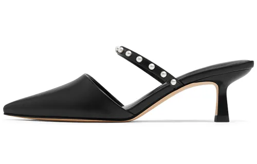 CHARLES&KEITH Composite Sole Closed Toe Slippers Women's Black