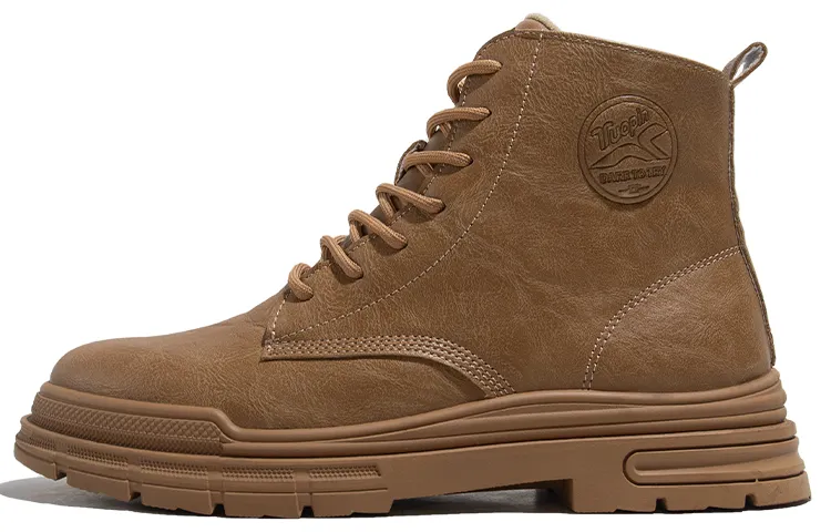 TUOPIN PU Short Combat Boots 4.5cm Men's