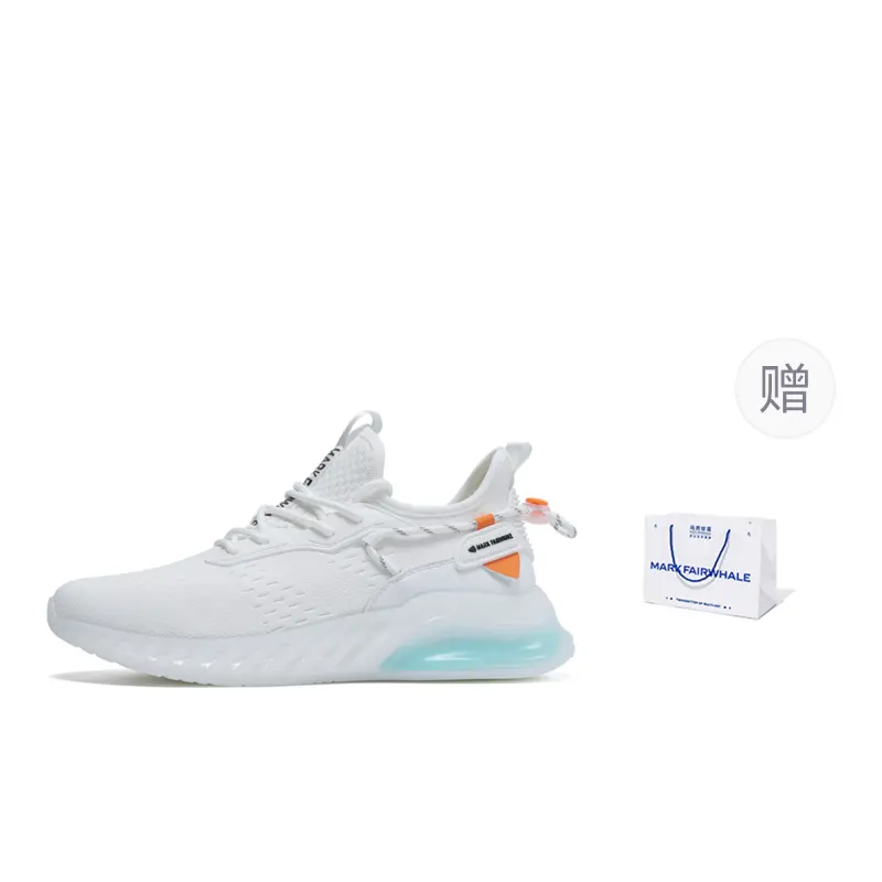 FAIRWHALE Casual Shoes Unisex Low Top White