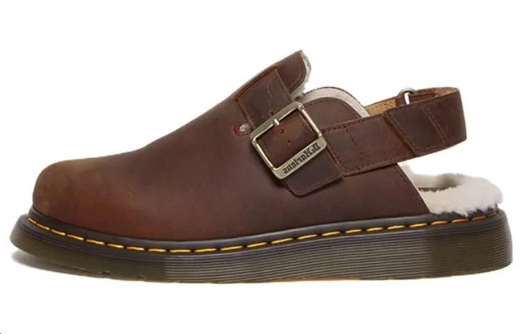 Dr. Martens Jorge Ii Faux Fur Lined Slingback Mules 'Warm Tan' Women's
