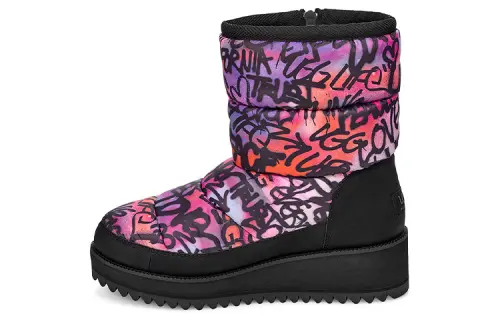 UGG Ridge Graffiti Pop Purple Black Women's
