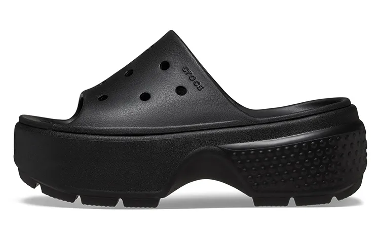 Crocs Stomp Slides 'Black' Women's