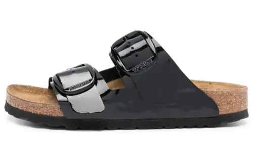 Birkenstock Arizona Big Buckle Slide Slippers Women's Black Brown