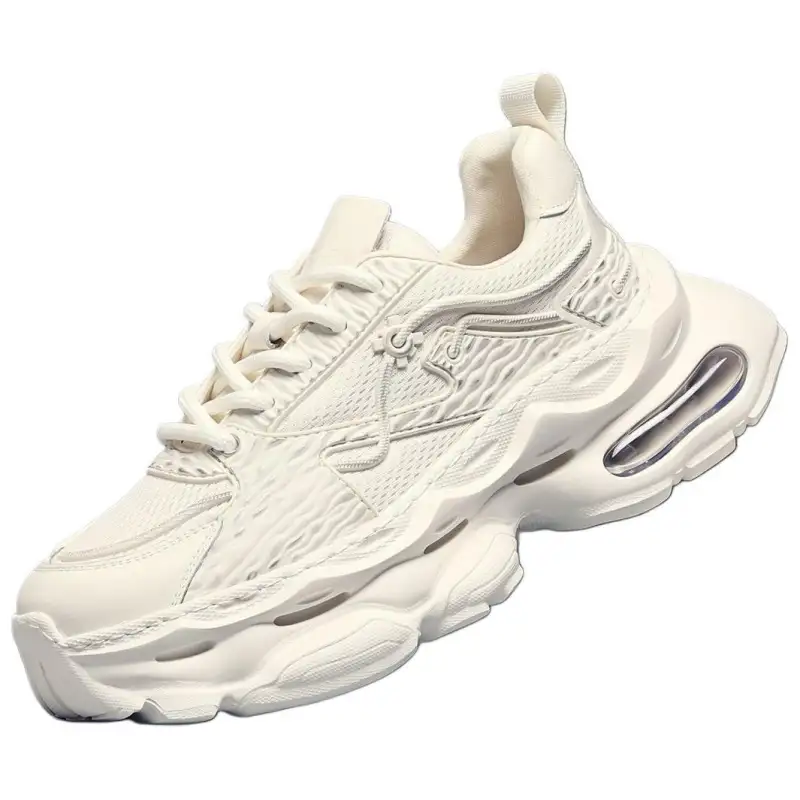 JANE HARLOW Fabric Breathable Low top Chunky Sneakers Men's White