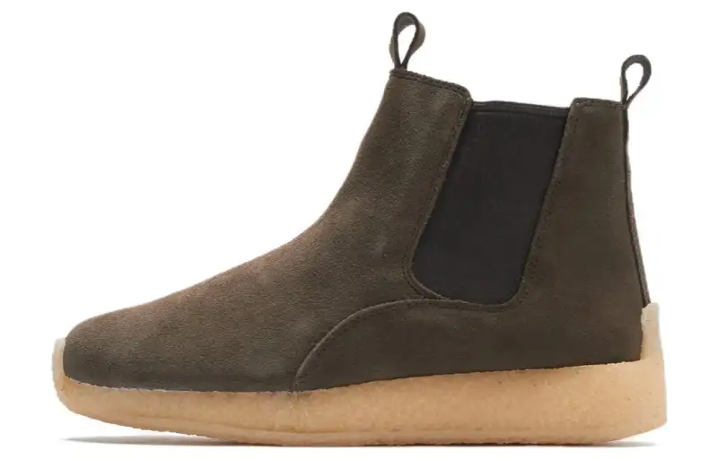 Ronnie Fieg x Clarks Suede Ankle Length Chelsea Boots Men's Dark Green
