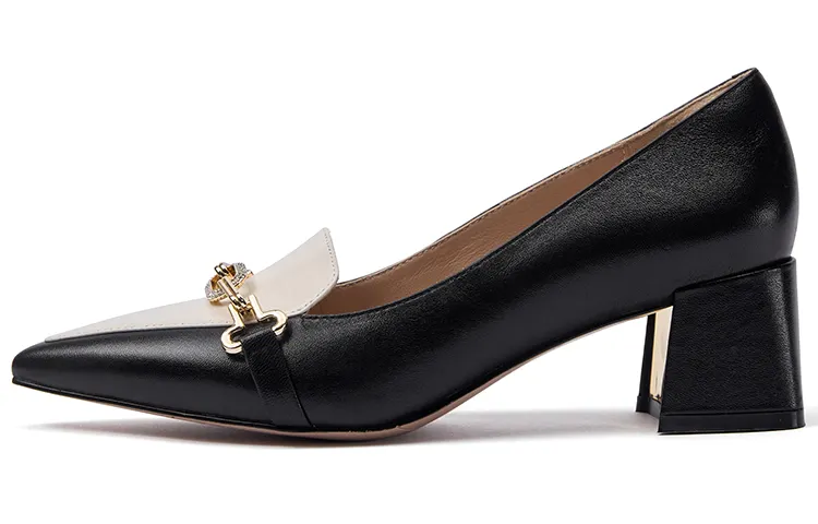 PACO GIL Loafers Women's Black White