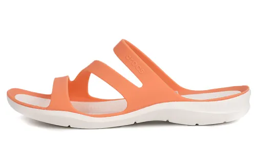 Crocs Slide Slippers Women's White Orange