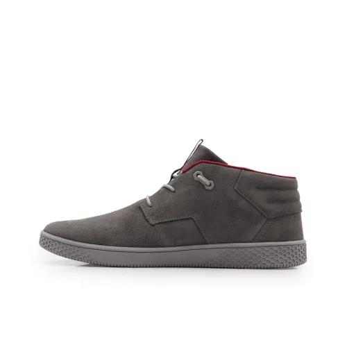 CAT Pause Mid SS23 CODE Cow Split Leather Slip Resistant Abrasion Resistant Low top Skateboard Shoes Unisex Gray