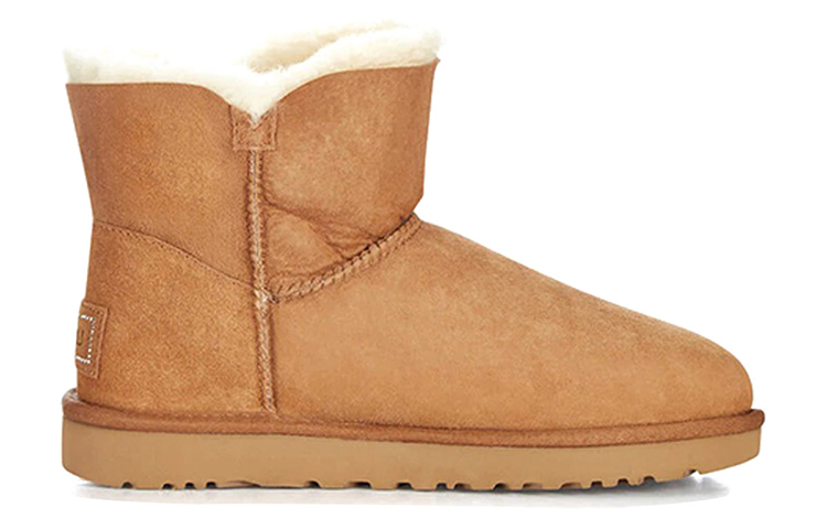 Женские UGG Button Bling (коричневые) — фото 2