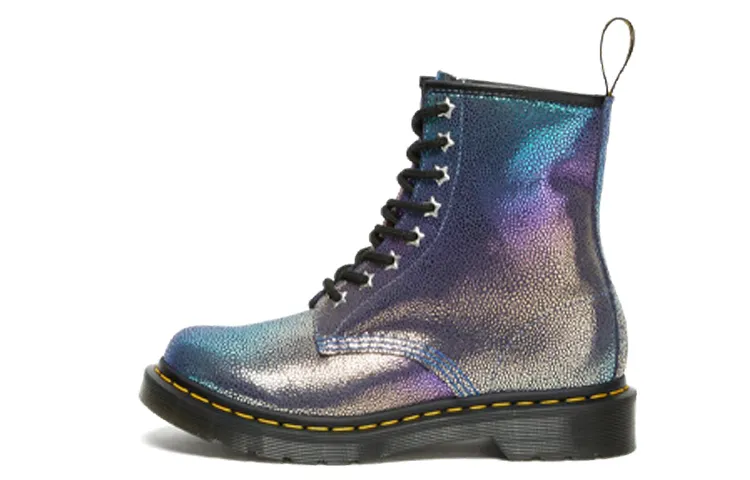 Dr. Martens Dr.Martens 1460 Rainbow Ray Suede Lace Up Boots 'Purple' Women's
