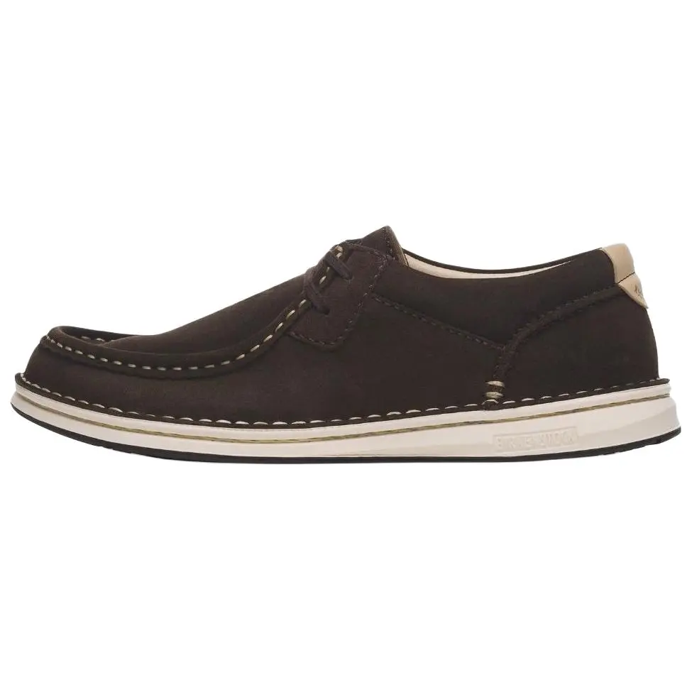 Birkenstock Pasadena Suede Low top Casual Shoes Unisex Mocha Regular Loose Fit