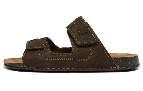 Clarks Slide Slippers Men's Dark Brown