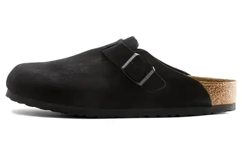 Boston Birkenstock Soft Footbed Narrow 'Black'
