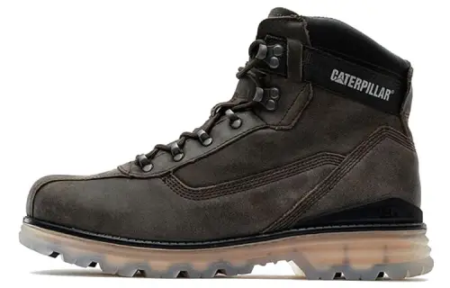 CAT Kirkyard Thermal Abrasion Resistant Comfortable Short Outdoor Boots Men's Gray