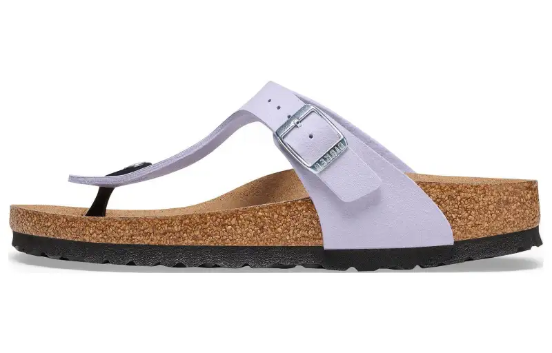 Birkenstock Abrasion Resistant Slip Resistant Flip Flops Women's Light Purple Narrow