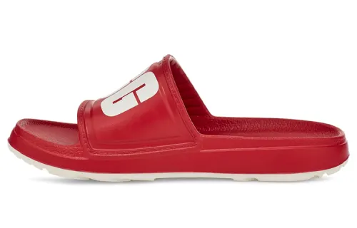 UGG Rubber Sole Slide Slippers Women's Samba Red