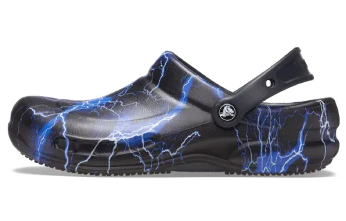 Crocs Bistro Clog Black Lightning Bolts