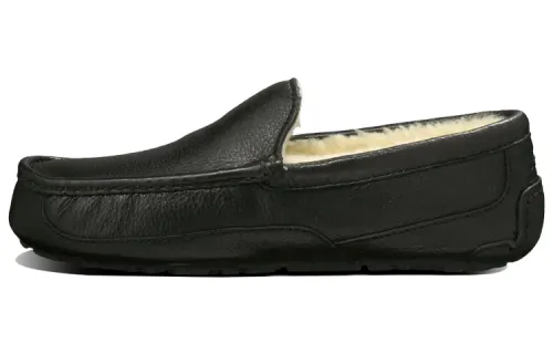 UGG Ascot Leather Slipper 'Black'