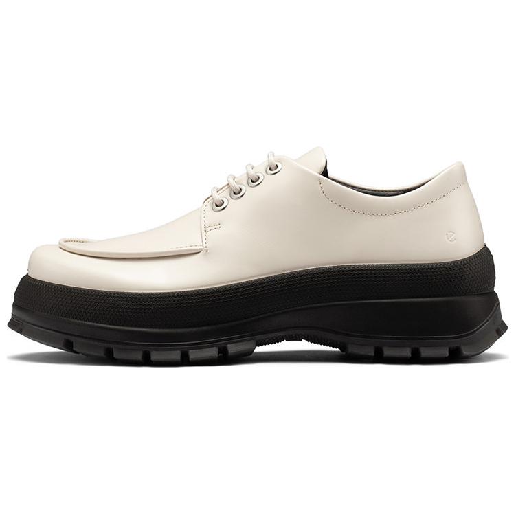 Ecco Aibu cow leather commuting simple casual shoes women's beige