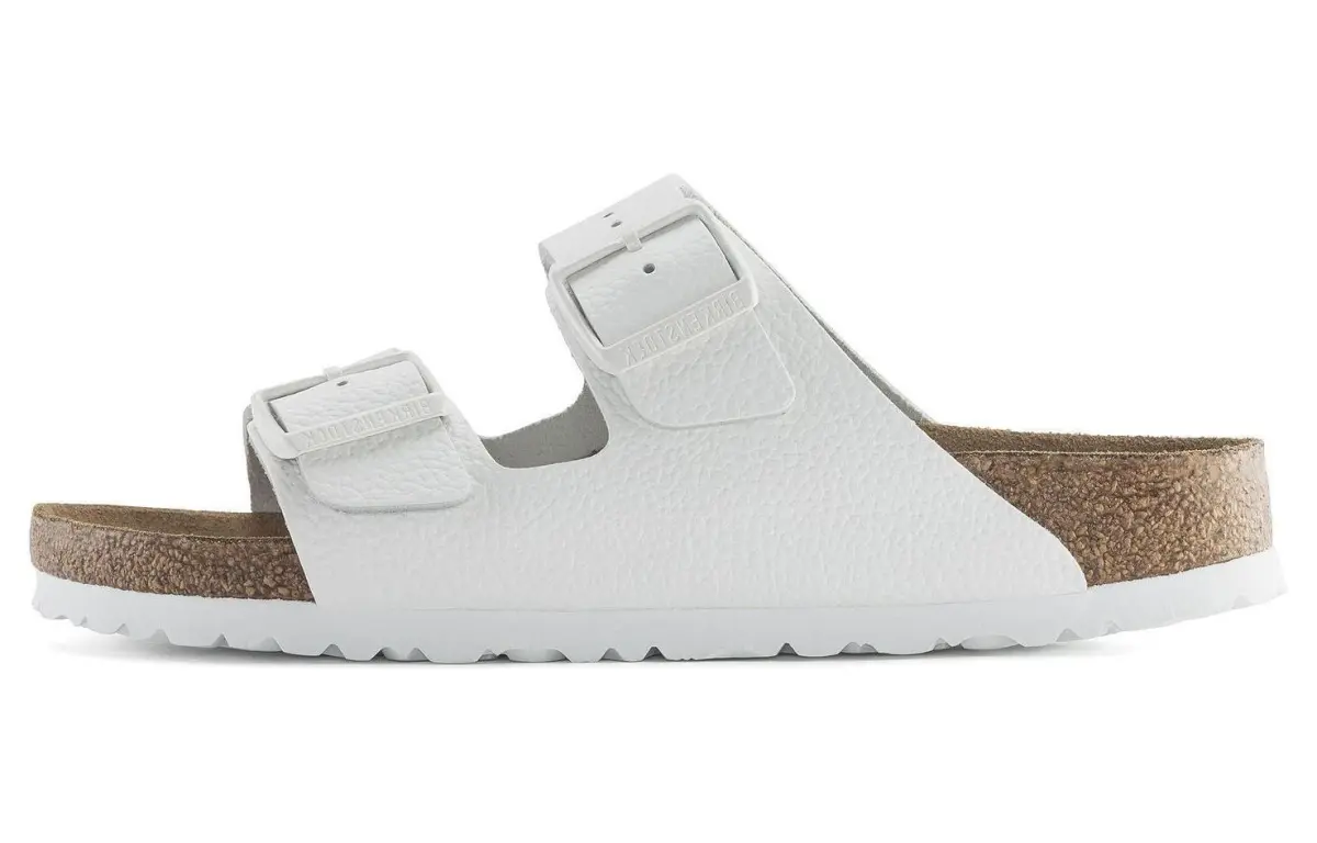 Birkenstock Arizona Soft Footbed Slide Slippers Unisex White