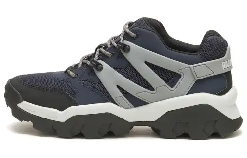 CAT Reactor Refresh Leather Low top Casual Shoes Unisex Dark Blue