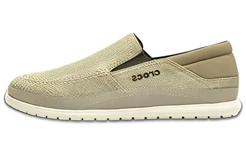 Crocs Santa Cruz Playa Slip On Shoes 'Khaki Stucco'