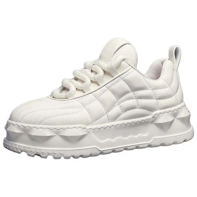 JANE HARLOW Top Grain Cow Leather Low top Casual Shoes Men's White