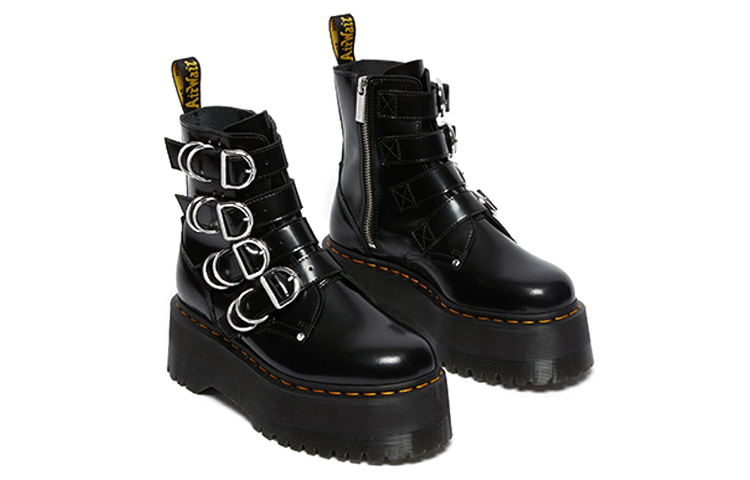 Dr. Martens Jadon Max Hdw 4 Strap Boot Black Women's