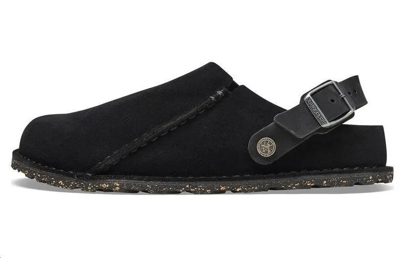 Lutry Birkenstock Suede Sandal 'Black'