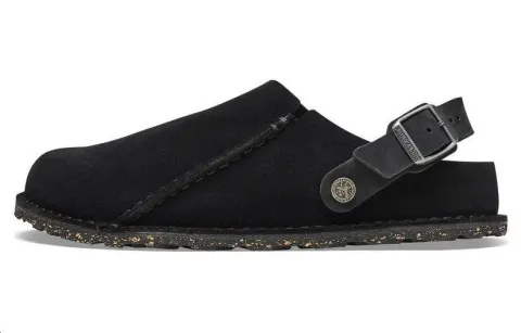 Lutry Birkenstock Suede Sandal 'Black'