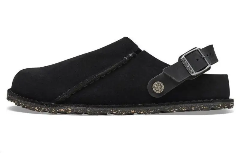 Lutry Birkenstock Suede Sandal 'Black'