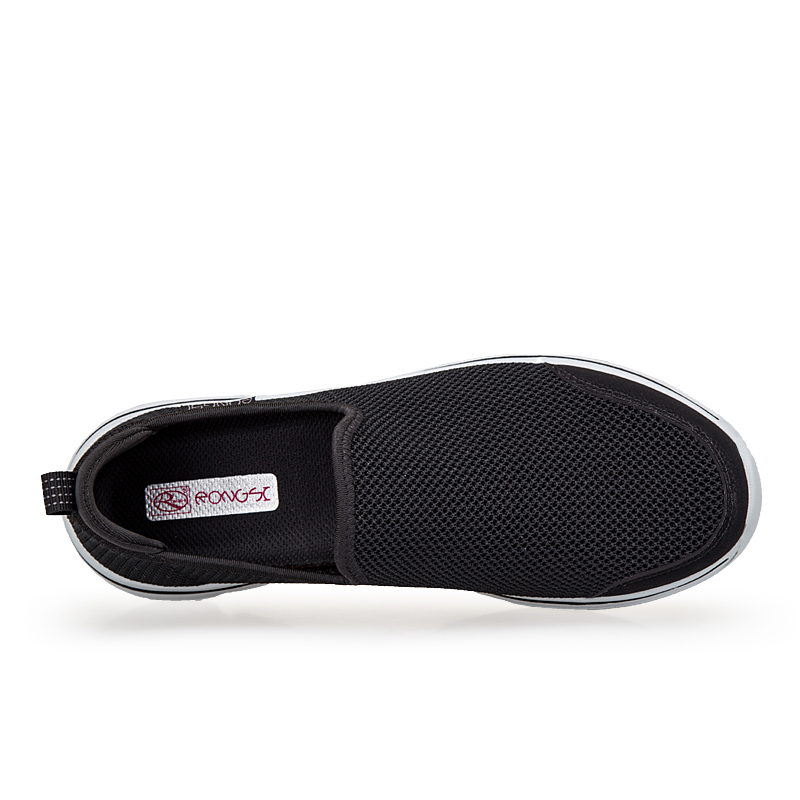 RONGSHI Fabric Slip Resistant, Breathable, Lightweight Low top Casual Shoes Slip on Men’s