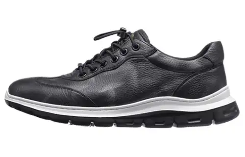 Chrisdien Deny Leather Low top Casual Shoes Men's Black