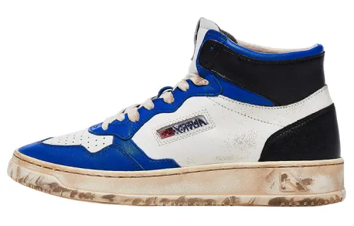 AUTRY Distressed-effect Hi-top Sneakers