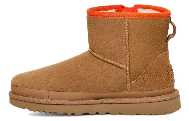 UGG Classic Mini Zipper Tape Logo 'Chestnut' Women's