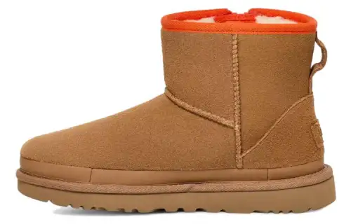 UGG Classic Mini Zipper Tape Logo 'Chestnut' Women's
