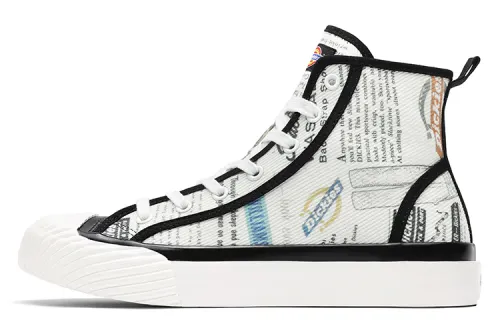 Dickies Canvas Shoes Unisex High Top White