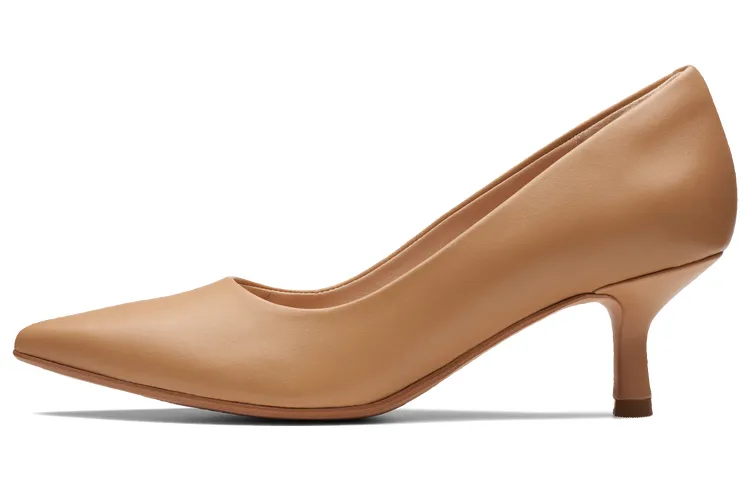 Clarks Slim Heel High Heels Women's Brown