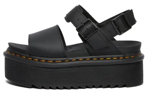 Dr.Martens VOSS Leather One Strap Sandals Women's Black