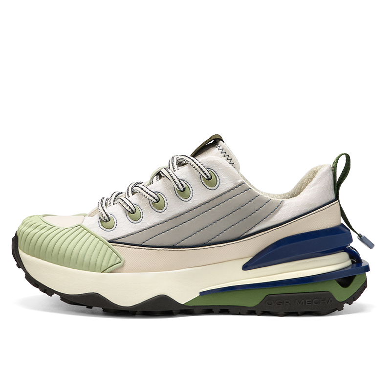 OGR Cushioning Lightweight Height Increasing Rebound Low top Casual Running Shoes Unisex Light Green