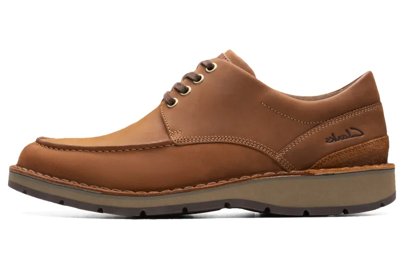 Clarks Graiver Collection Cow Leather Casual Shoes Men's Tan