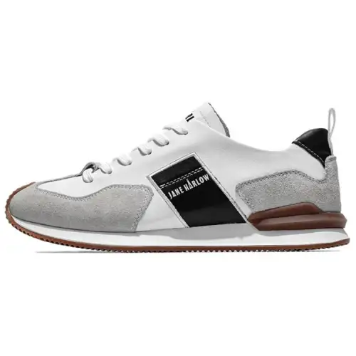 JANE HARLOW Low top Casual Shoes Men's White Brown