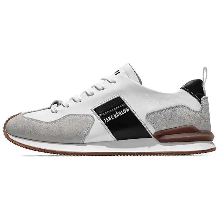 JANE HARLOW Low top Casual Shoes Men's White Brown