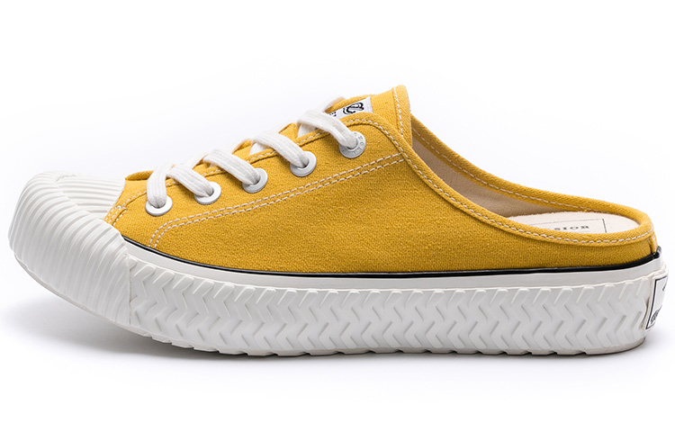 Excelsior cookie shoes bolt mule классический Мюллер обувь толстая конец модные для отдыха Удобный свод нескользящие Износостойкий воздухопроницаемый Более легкое увеличение высокая Низкая банда кеды женский Манго желтый