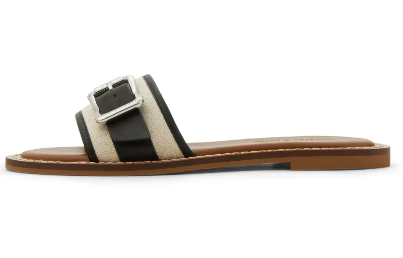 CHARLES&KEITH Composite Sole Slide Slippers 1.2cm Women's Chalk White/CARAMEL