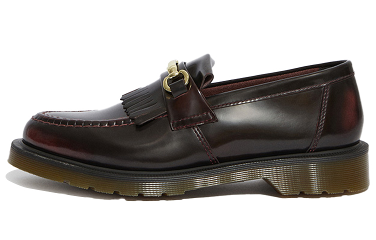 Dr.Martens Adrian Leather Loafers Unisex Cherry Red