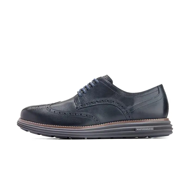 COLE HAAN Cow Leather Dress Shoes Men's Dark Blue