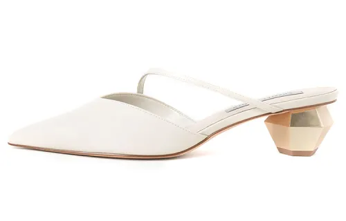 CHARLES&KEITH Rubber Sole Closed Toe Slippers Women's White